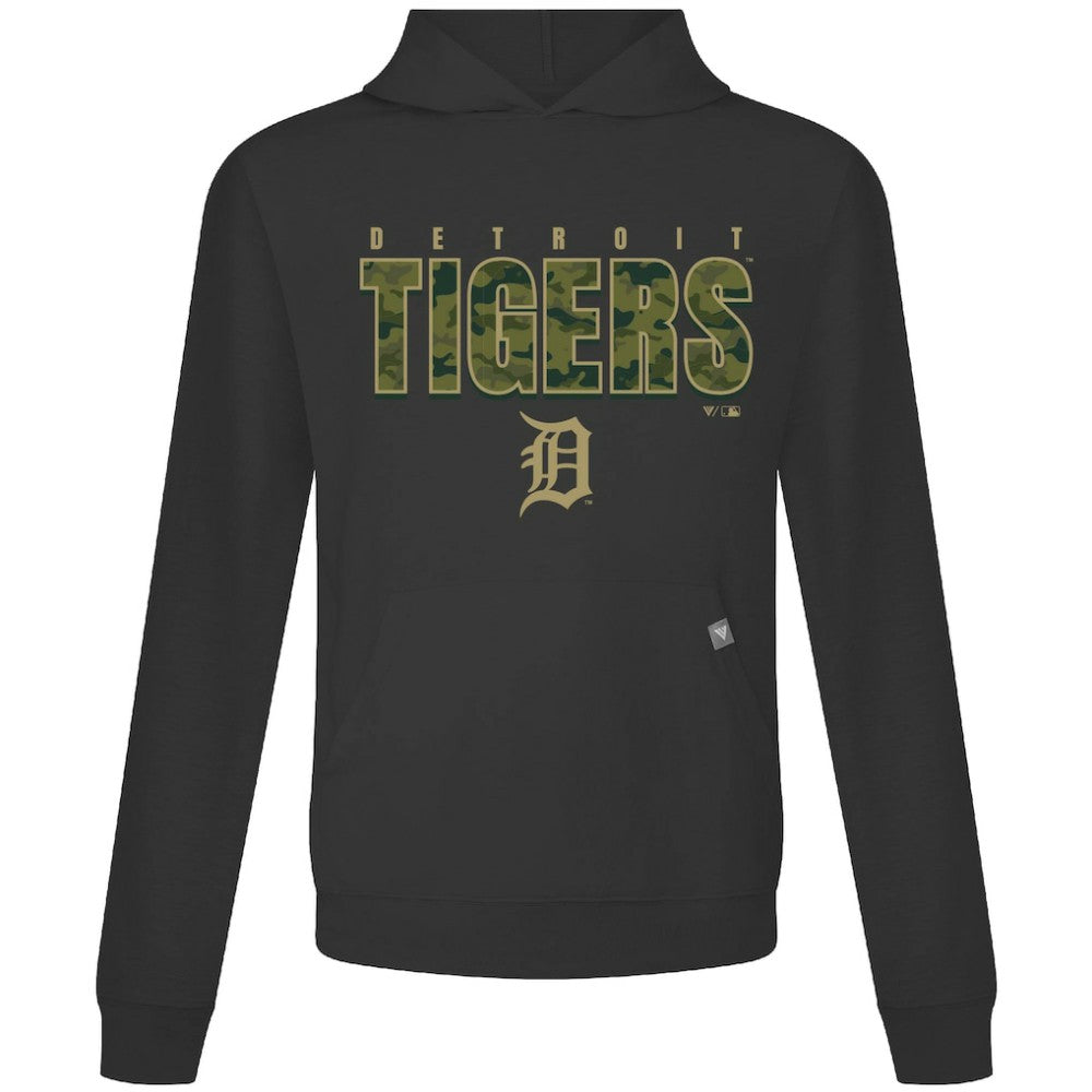Detroit Tigers Levelwear Relay Protect Pullover Hoodie - Black