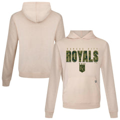 Kansas City Royals Levelwear Relay Protect Pullover Hoodie - Khaki