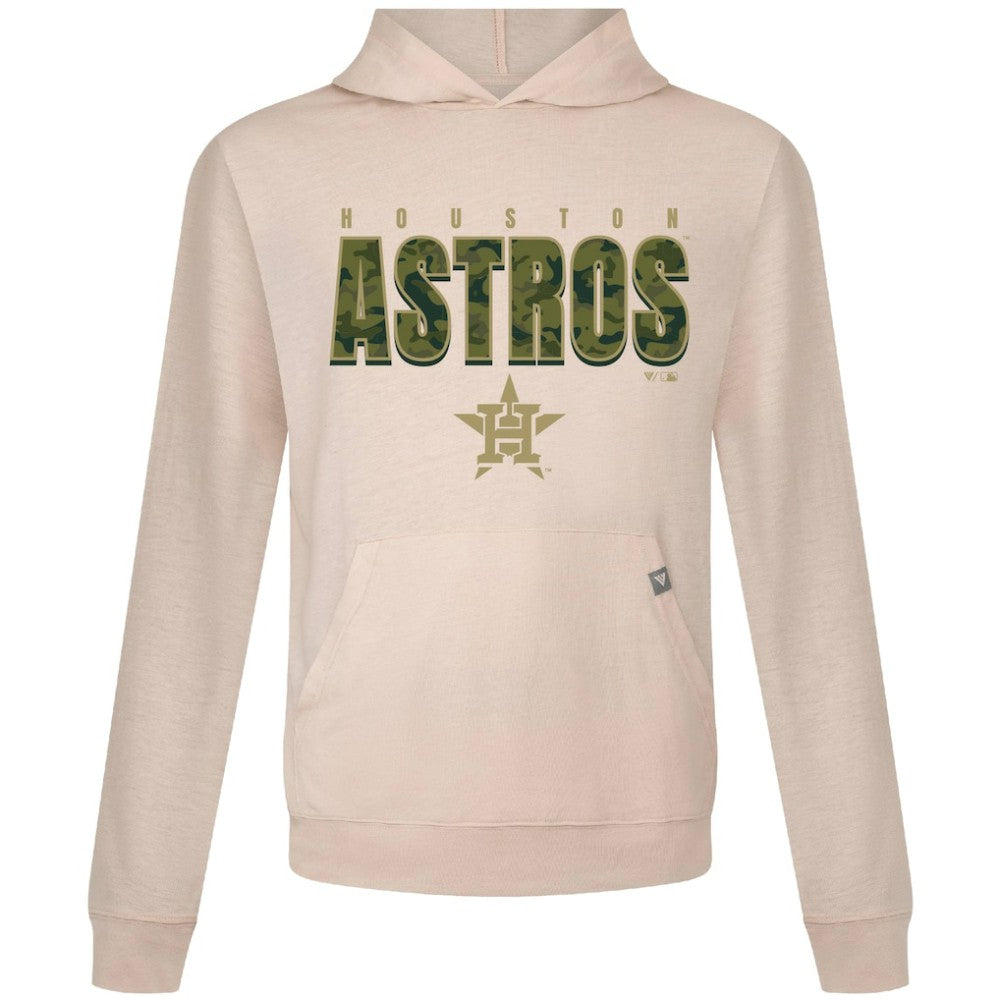 Houston Astros Levelwear Relay Protect Pullover Hoodie - Khaki