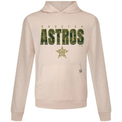 Houston Astros Levelwear Relay Protect Pullover Hoodie - Khaki