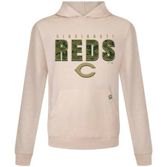 Cincinnati Reds Levelwear Relay Protect Pullover Hoodie - Khaki