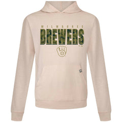 Milwaukee Brewers Levelwear Relay Protect Pullover Hoodie - Khaki