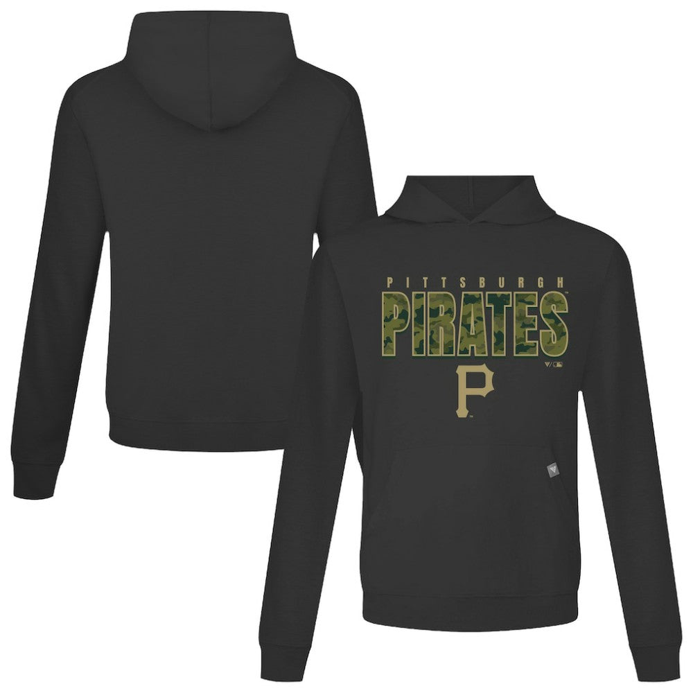 Pittsburgh Pirates Levelwear Relay Protect Pullover Hoodie - Black