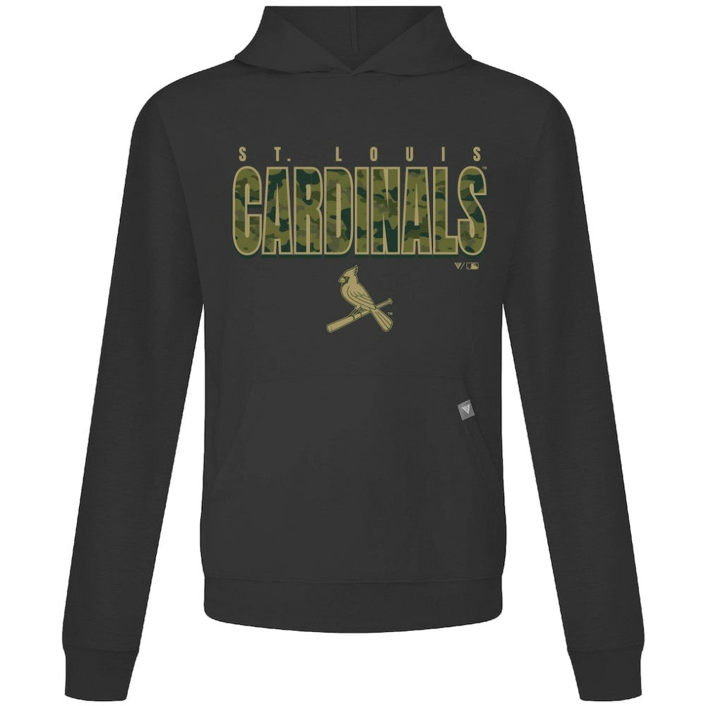 St. Louis Cardinals Levelwear Relay Protect Pullover Hoodie - Black