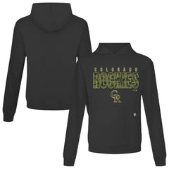 Colorado Rockies Levelwear Relay Protect Pullover Hoodie - Black