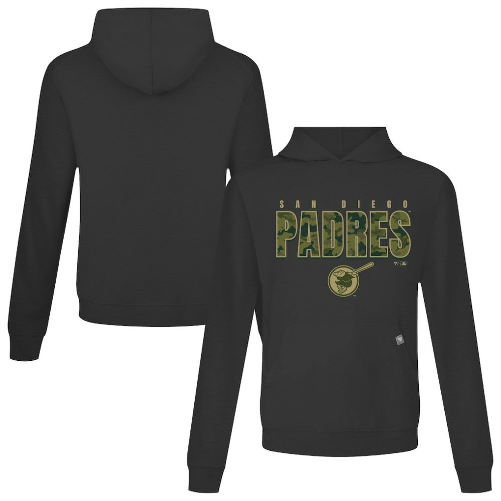 San Diego Padres Levelwear Relay Protect Pullover Hoodie - Black