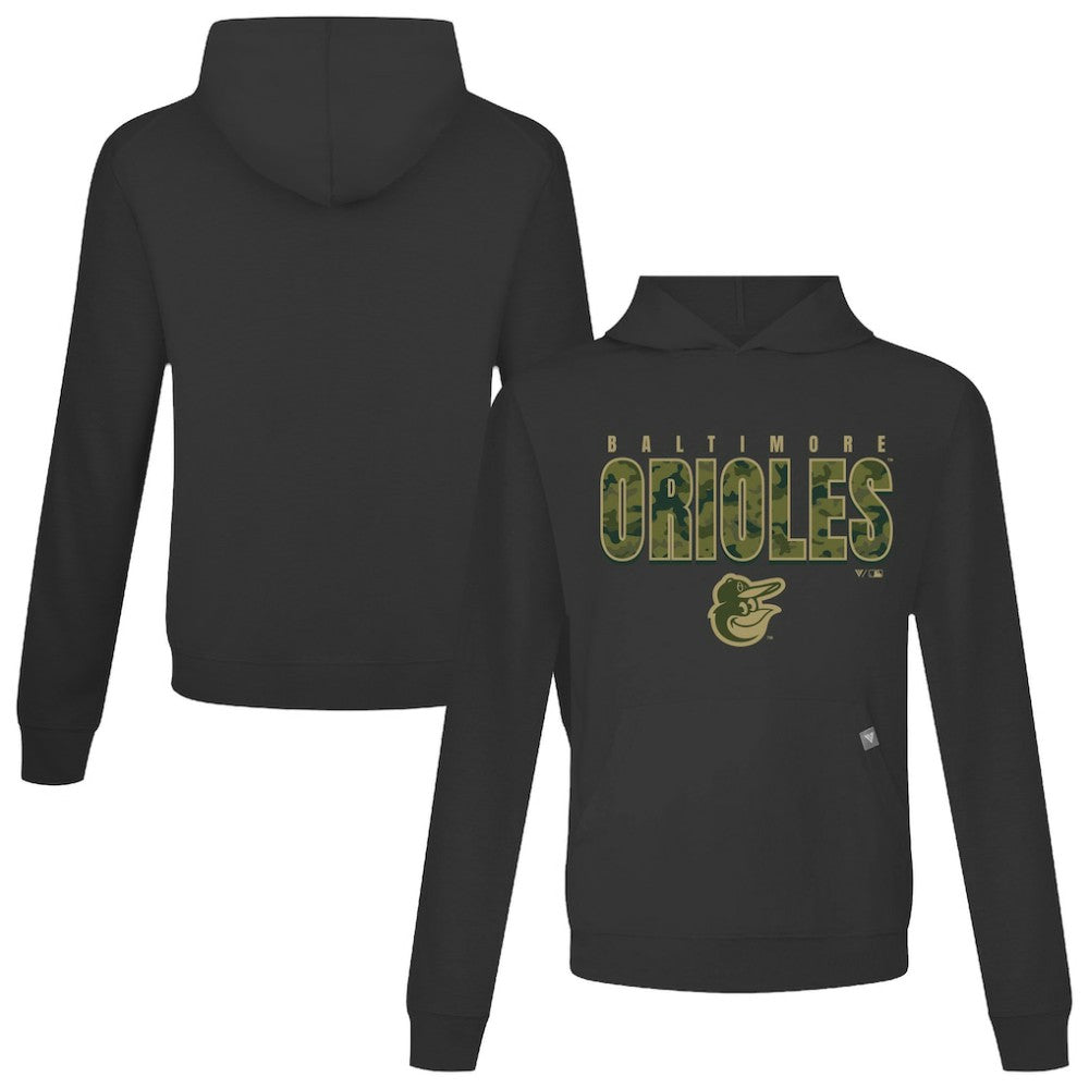 Baltimore Orioles Levelwear Relay Protect Pullover Hoodie - Black