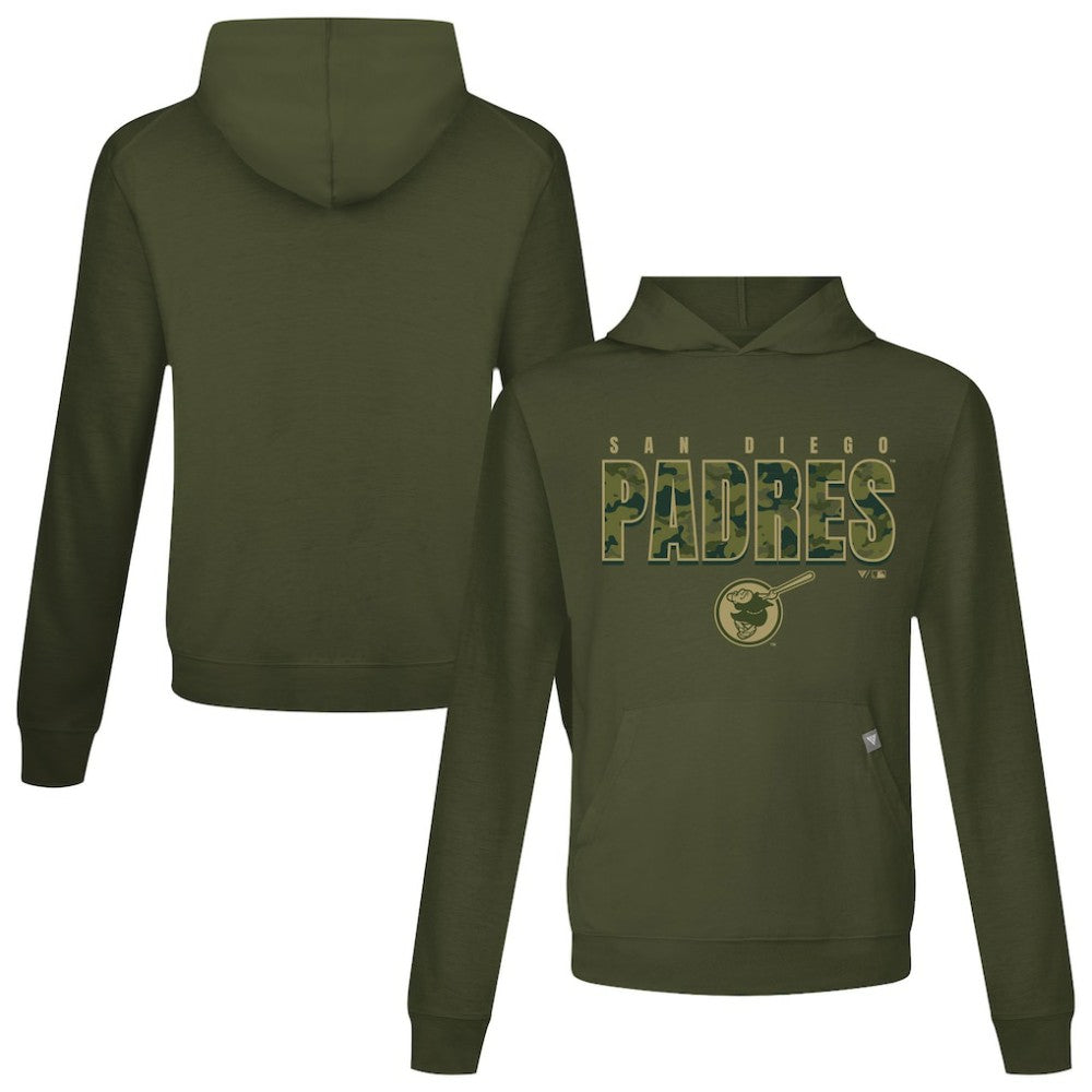 San Diego Padres Levelwear Relay Protect Pullover Hoodie - Green
