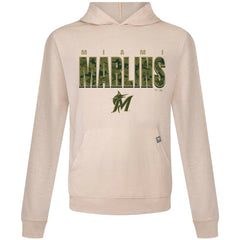 Miami Marlins Levelwear Relay Protect Pullover Hoodie - Khaki
