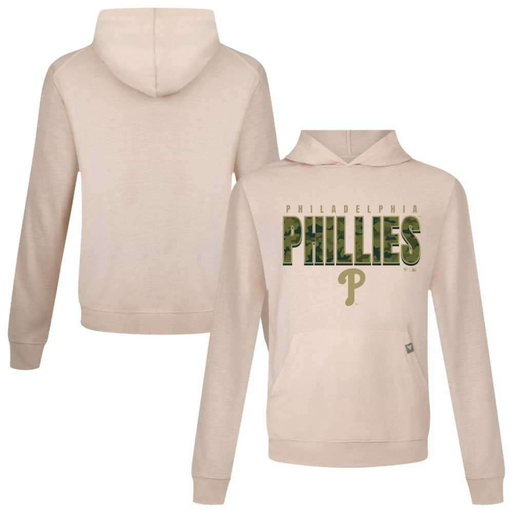 Philadelphia Phillies Levelwear Relay Protect Pullover Hoodie - Khaki