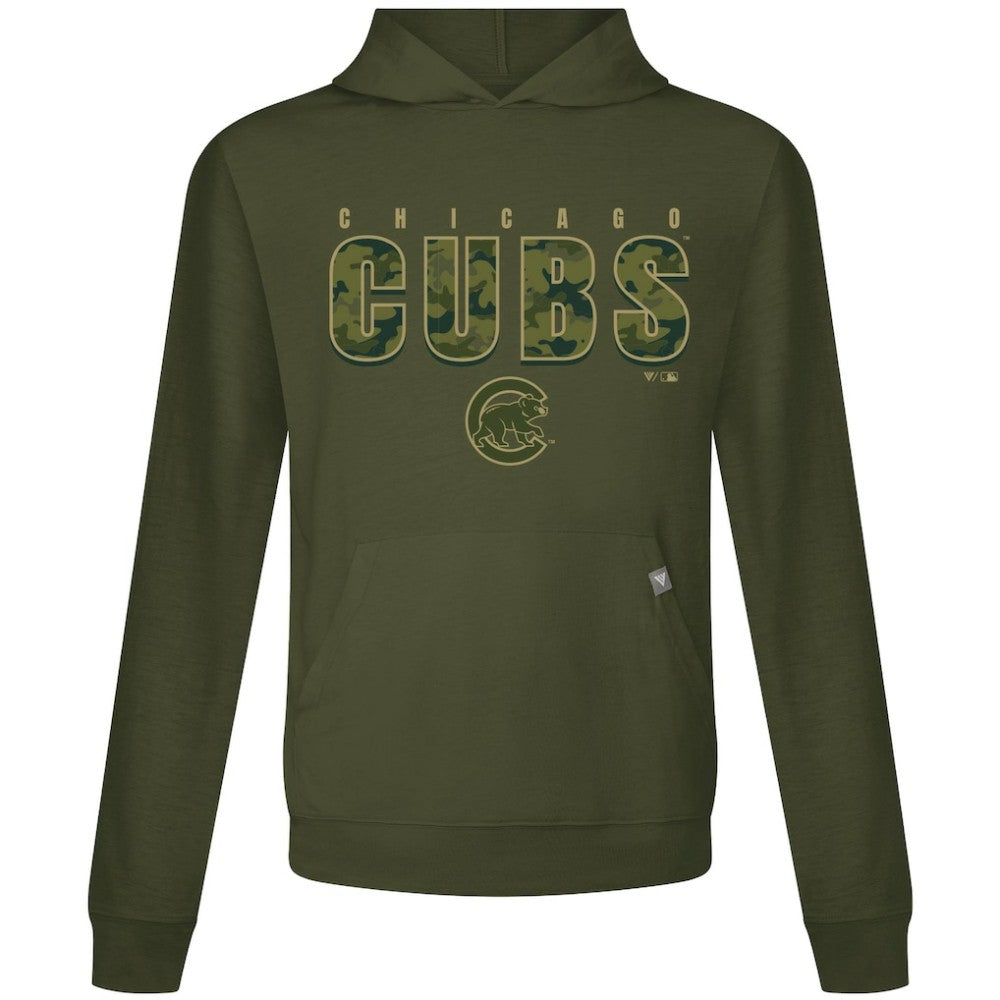 Chicago Cubs Levelwear Relay Protect Pullover Hoodie - Green