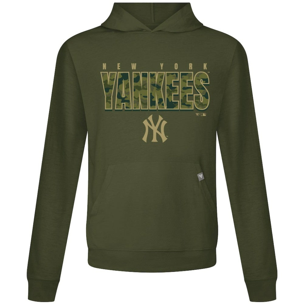 New York Yankees Levelwear Relay Protect Pullover Hoodie - Green