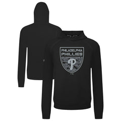 Philadelphia Phillies Levelwear Mandate Buckler Tri-Blend Pullover Hoodie - Black