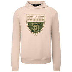 San Diego Padres Levelwear Mandate Buckler Tri-Blend Pullover Hoodie - Khaki