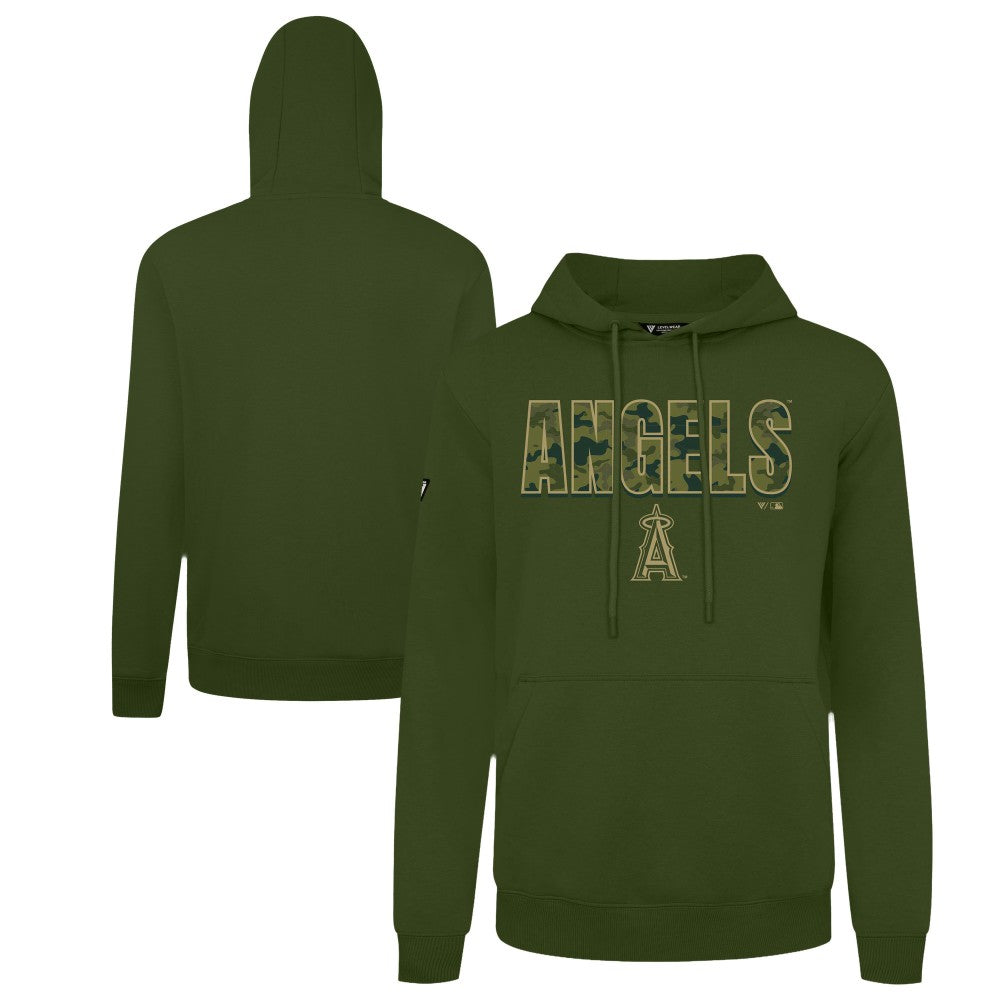 Los Angeles Angels Levelwear Podium Protect Pullover Hoodie - Green
