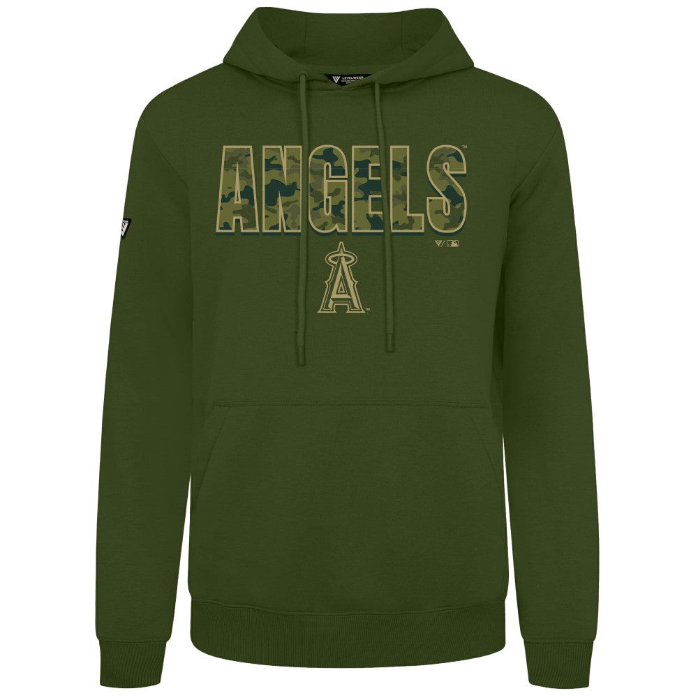 Los Angeles Angels Levelwear Podium Protect Pullover Hoodie - Green