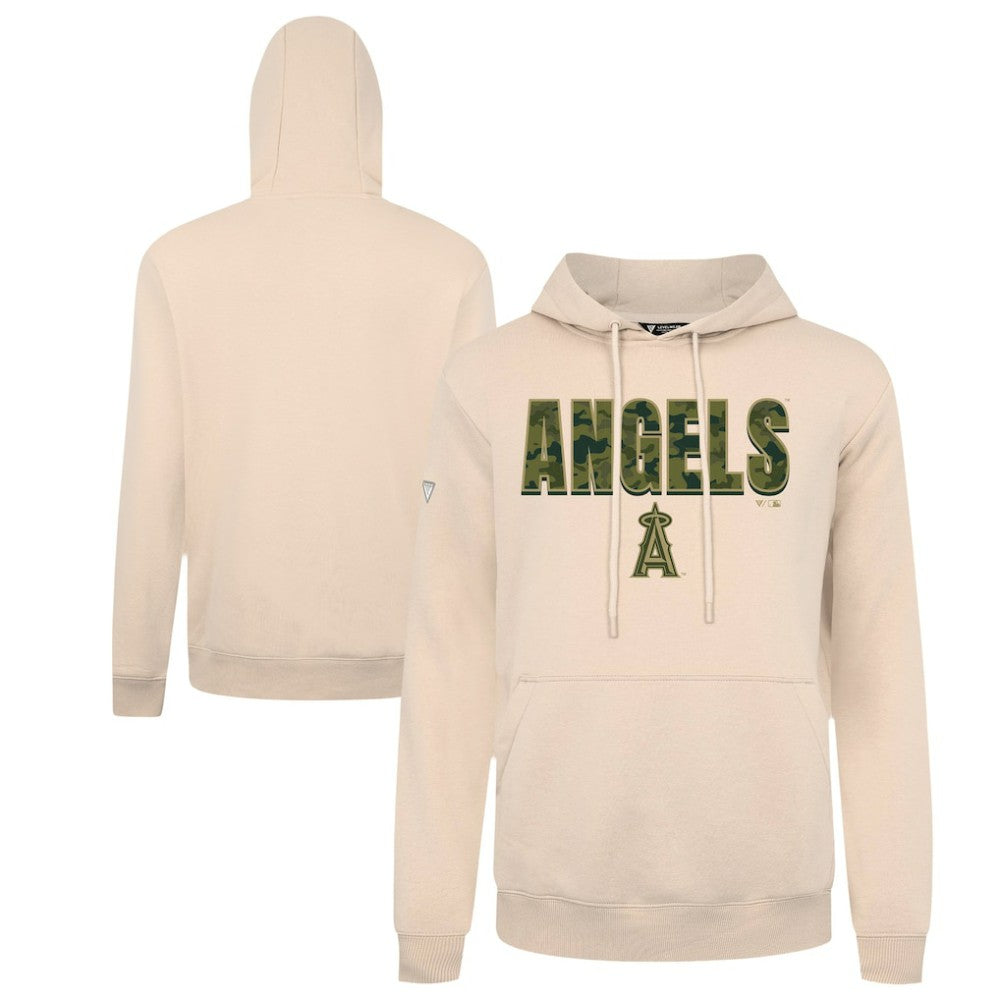 Los Angeles Angels Levelwear Podium Protect Pullover Hoodie - Khaki