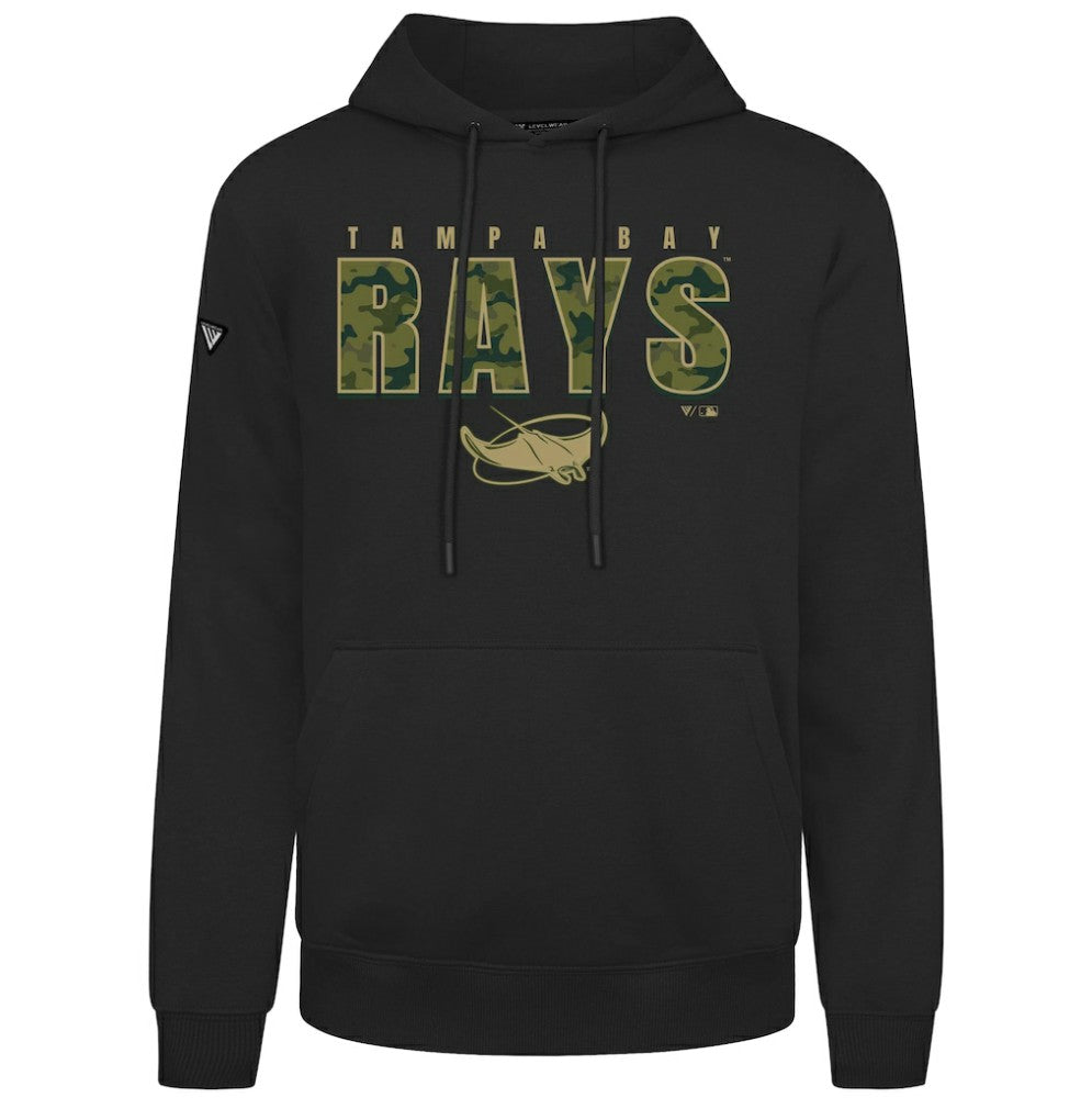 Tampa Bay Rays Levelwear Podium Protect Pullover Hoodie - Black