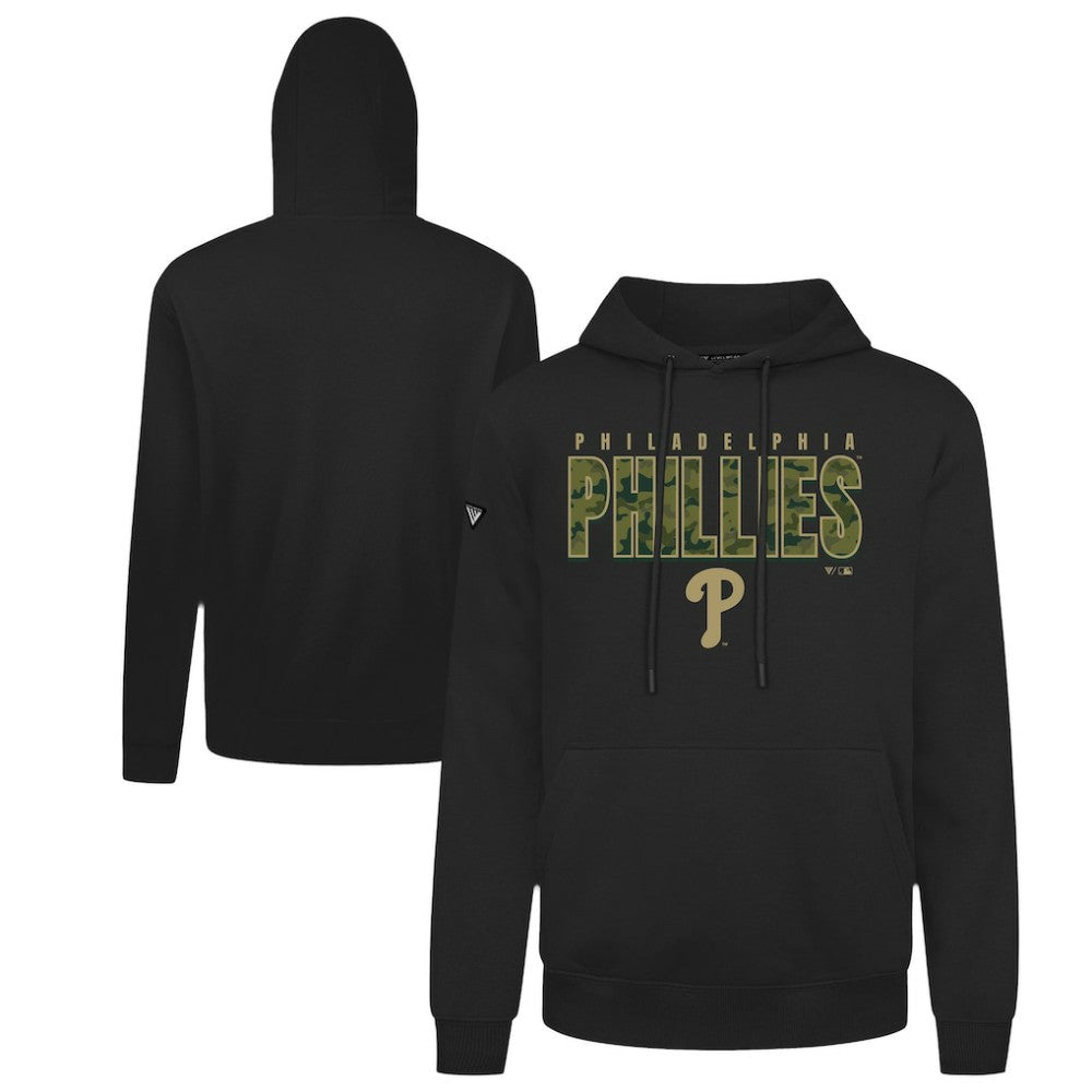 Philadelphia Phillies Levelwear Podium Protect Pullover Hoodie - Black