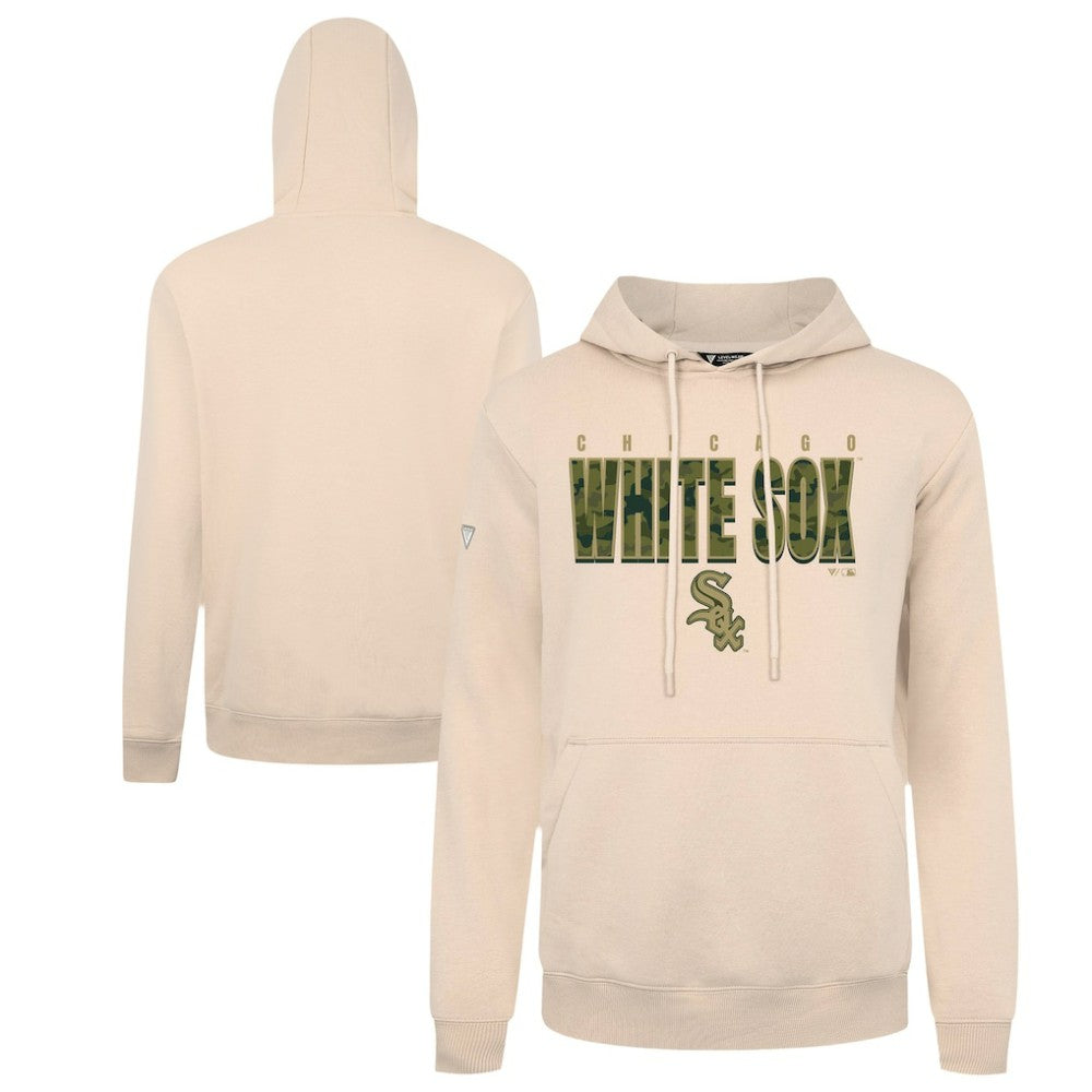 Chicago White Sox Levelwear Podium Protect Pullover Hoodie - Khaki