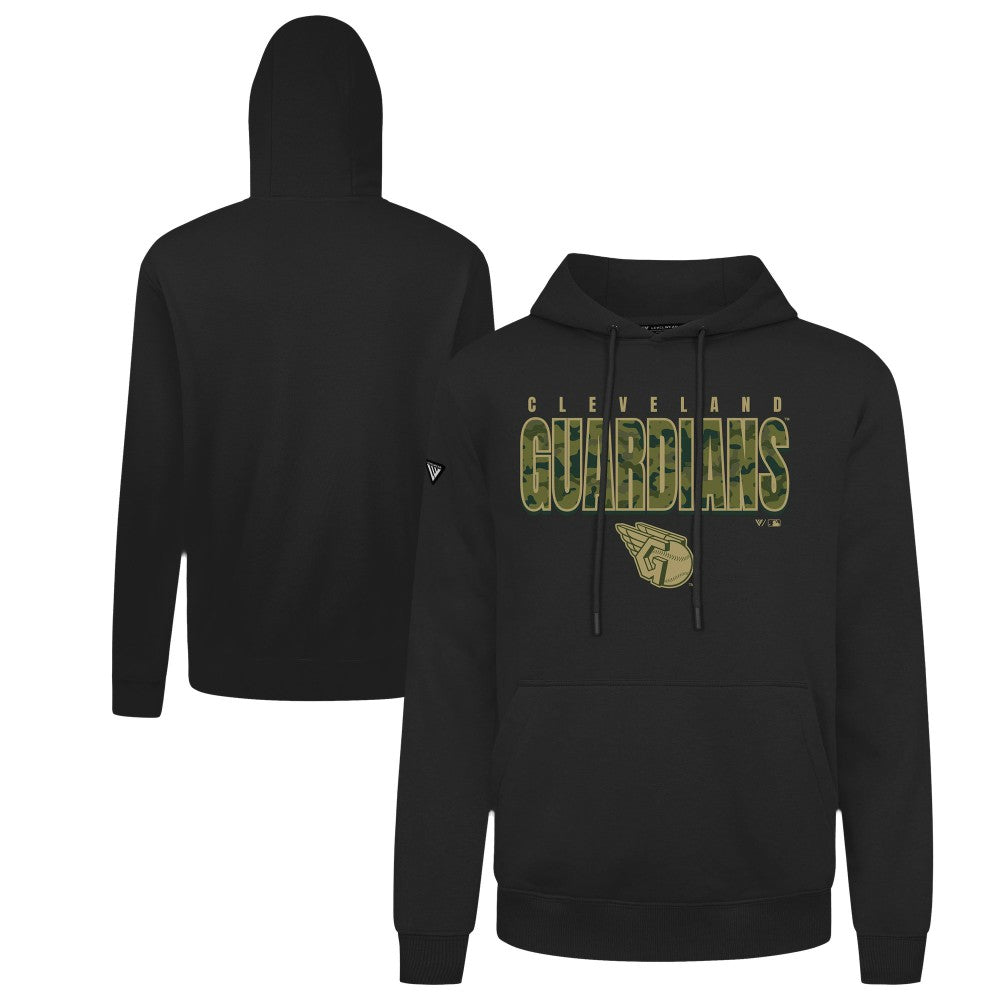 Cleveland Guardians Levelwear Podium Protect Pullover Hoodie - Black