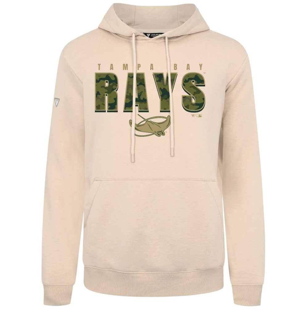 Tampa Bay Rays Levelwear Podium Protect Pullover Hoodie - Khaki