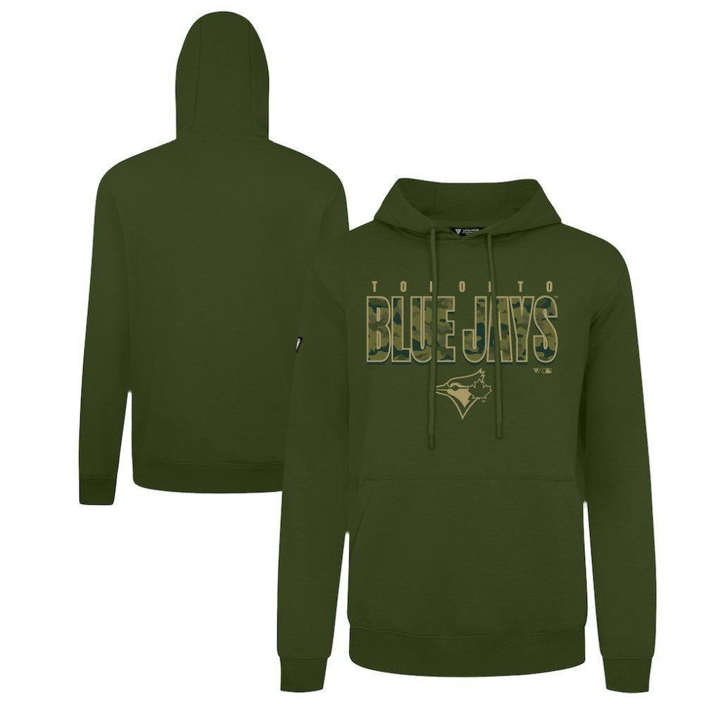 Toronto Blue Jays Levelwear Podium Protect Pullover Hoodie - Green