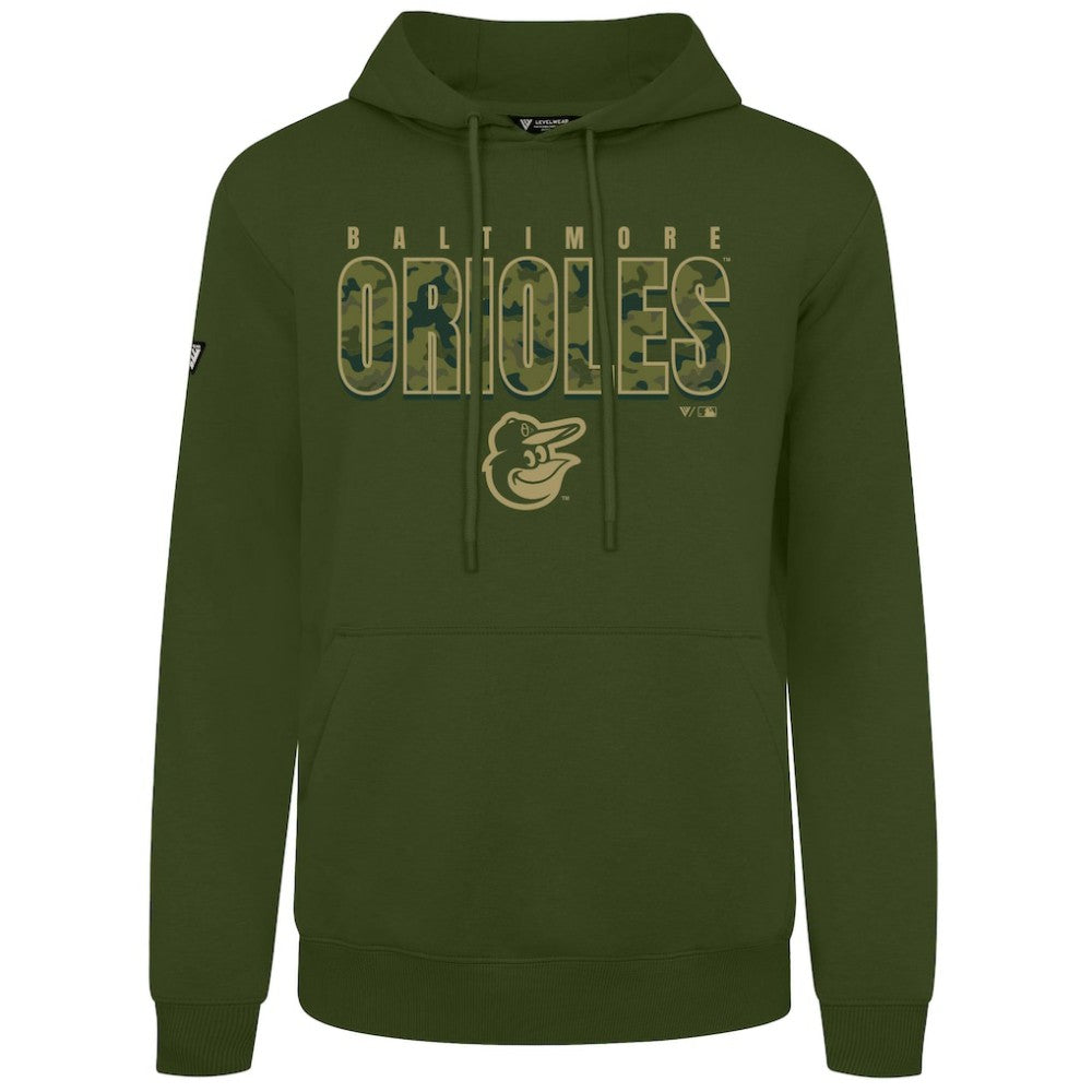 Baltimore Orioles Levelwear Podium Protect Pullover Hoodie - Green