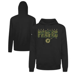 San Diego Padres Levelwear Podium Protect Pullover Hoodie - Black
