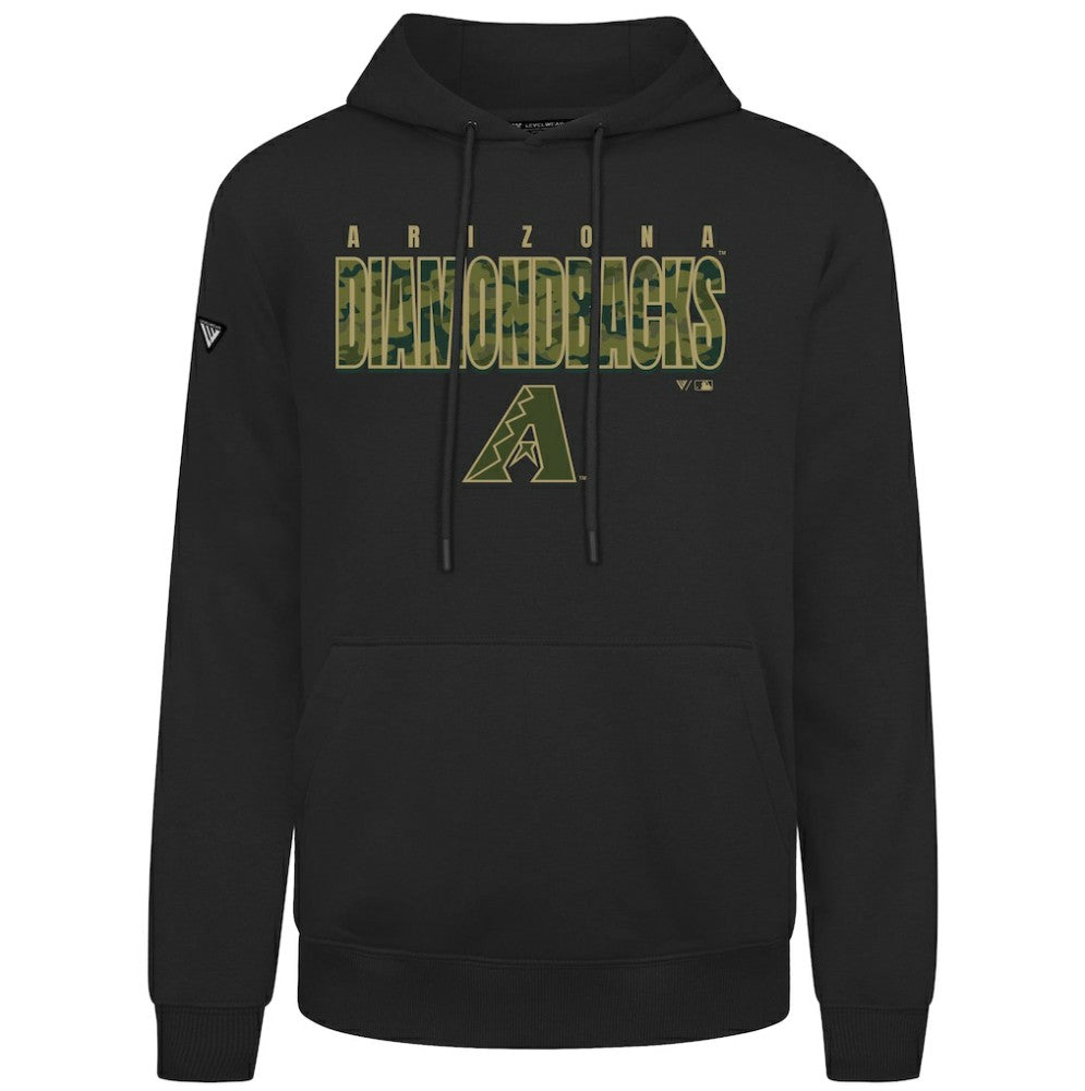 Arizona Diamondbacks Levelwear Podium Protect Pullover Hoodie - Black