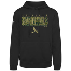 St. Louis Cardinals Levelwear Podium Protect Pullover Hoodie - Black