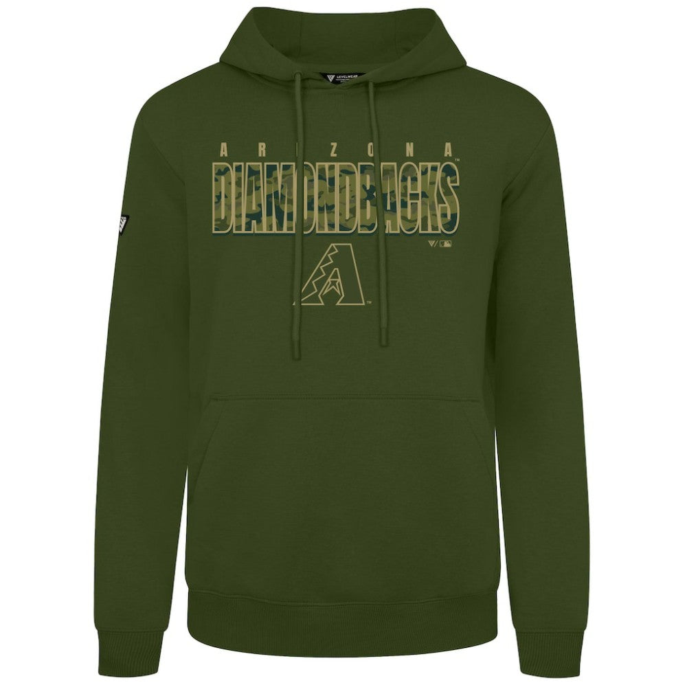 Arizona Diamondbacks Levelwear Podium Protect Pullover Hoodie - Green