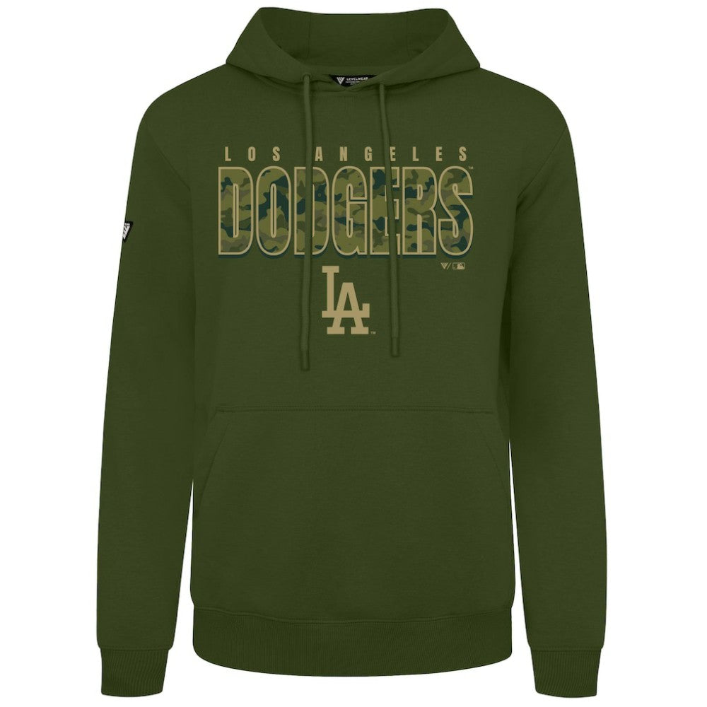 Los Angeles Dodgers Levelwear Podium Protect Pullover Hoodie - Green