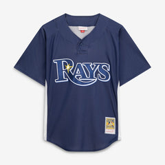 Evan Longoria Tampa Bay Rays Authentic Batting Practice Jersey - Navy | Mitchell & Ness