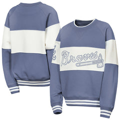 Atlanta Braves Outerstuff Youth Ultimate Pastels On Base Sweatshirt - Blue