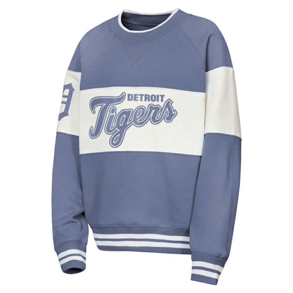 Detroit Tigers Outerstuff Youth Ultimate Pastels On Base Sweatshirt - Blue