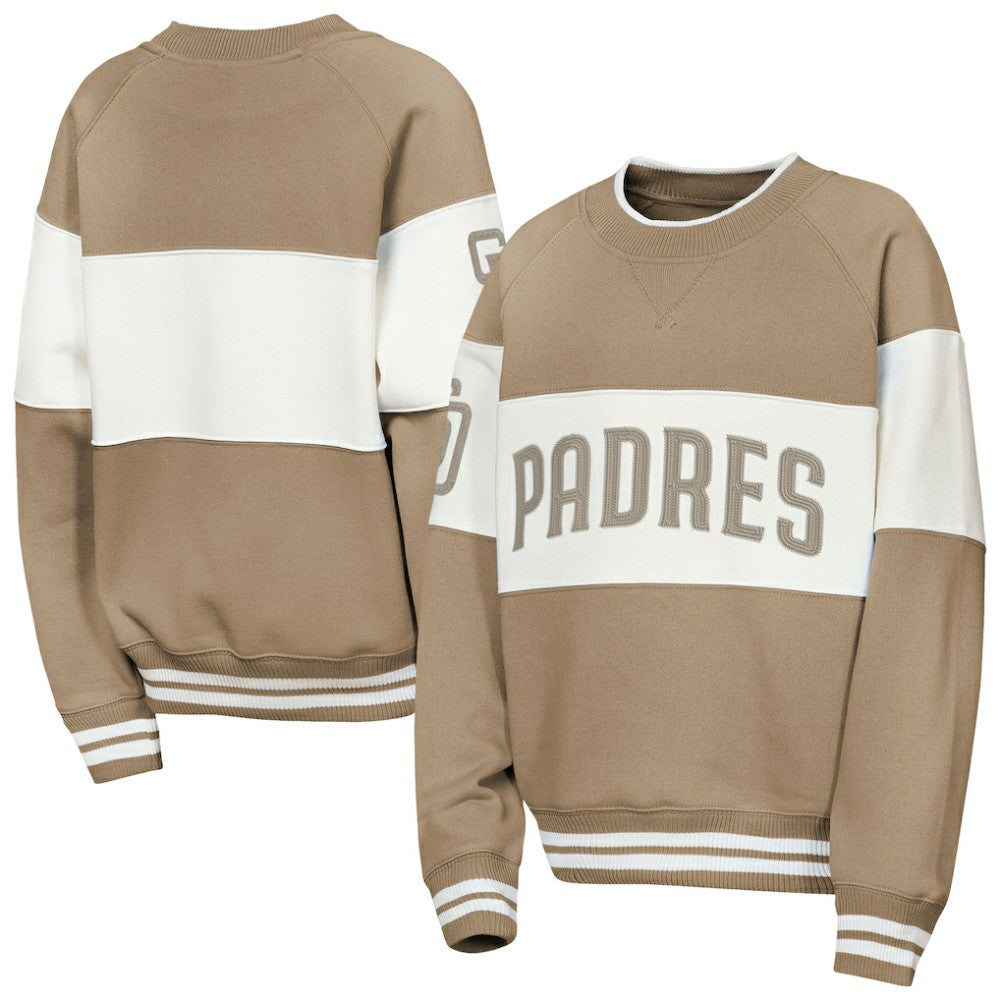 San Diego Padres Outerstuff Youth Ultimate Pastels On Base Sweatshirt - Brown
