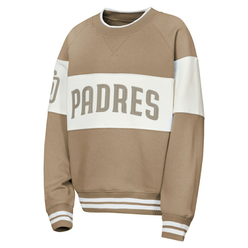 San Diego Padres Outerstuff Youth Ultimate Pastels On Base Sweatshirt - Brown