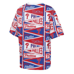 Philadelphia Phillies Outerstuff Youth All-Over Pennant T-Shirt - Red