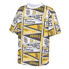 San Diego Padres Outerstuff Youth All-Over Pennant T-Shirt - Yellow