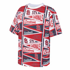 St. Louis Cardinals Outerstuff Youth All-Over Pennant T-Shirt - Red
