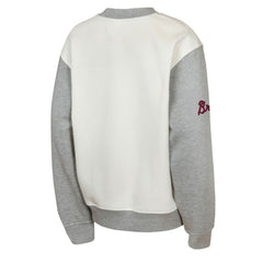 Atlanta Braves Outerstuff Youth Big League Power Hit Fleece Sweatshirt - Cream/Gray