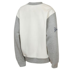 New York Yankees Outerstuff Youth Big League Power Hit Fleece Sweatshirt - Cream/Gray