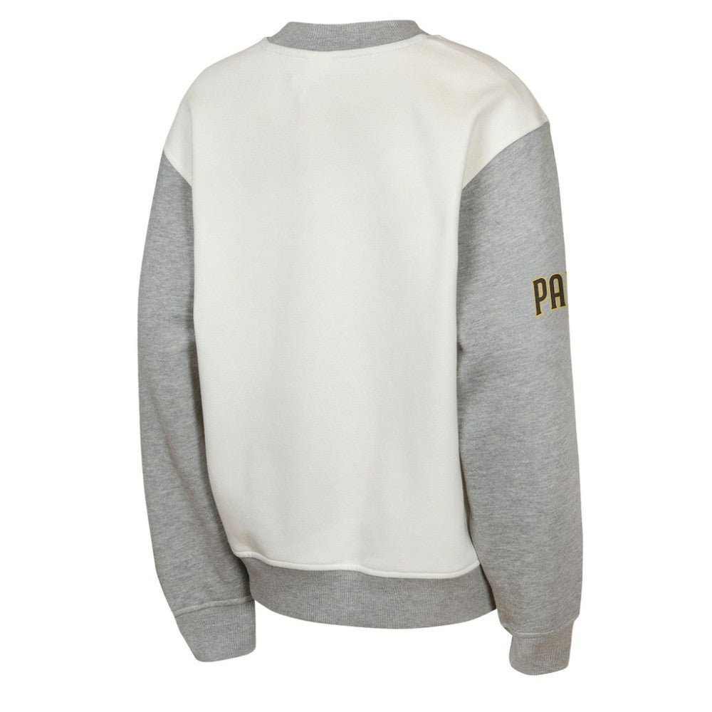 San Diego Padres Outerstuff Youth Big League Power Hit Fleece Sweatshirt - Cream/Gray