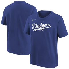 Los Angeles Dodgers Youth Wordmark T-Shirt - Royal | Nike