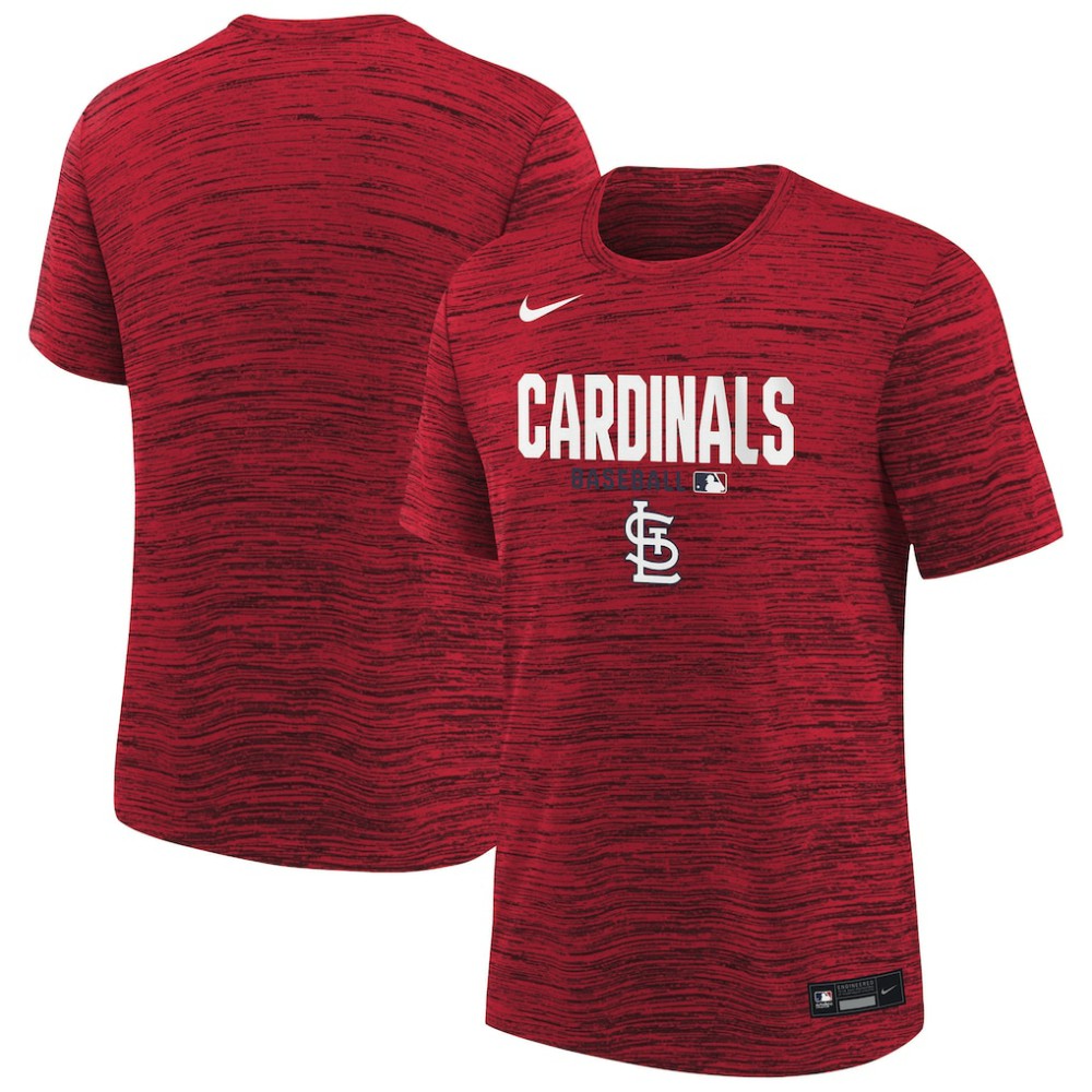 St. Louis Cardinals Youth Authentic Collection Velocity Dri-FIT T-Shirt - Red | Nike
