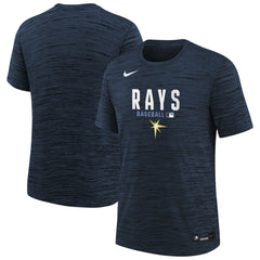 Tampa Bay Rays Youth Authentic Collection Velocity Dri-FIT T-Shirt - Navy | Nike