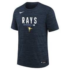 Tampa Bay Rays Youth Authentic Collection Velocity Dri-FIT T-Shirt - Navy | Nike