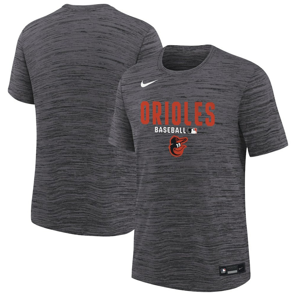 Baltimore Orioles Youth Authentic Collection Velocity Dri-FIT T-Shirt - Black | Nike