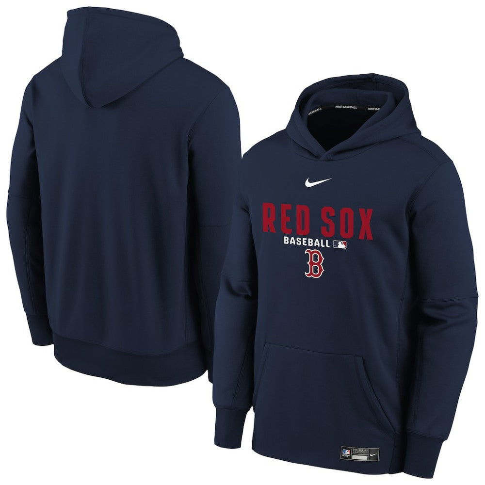 Boston Red Sox Youth Authentic Collection Therma-FIT Hoodie - Navy | Nike